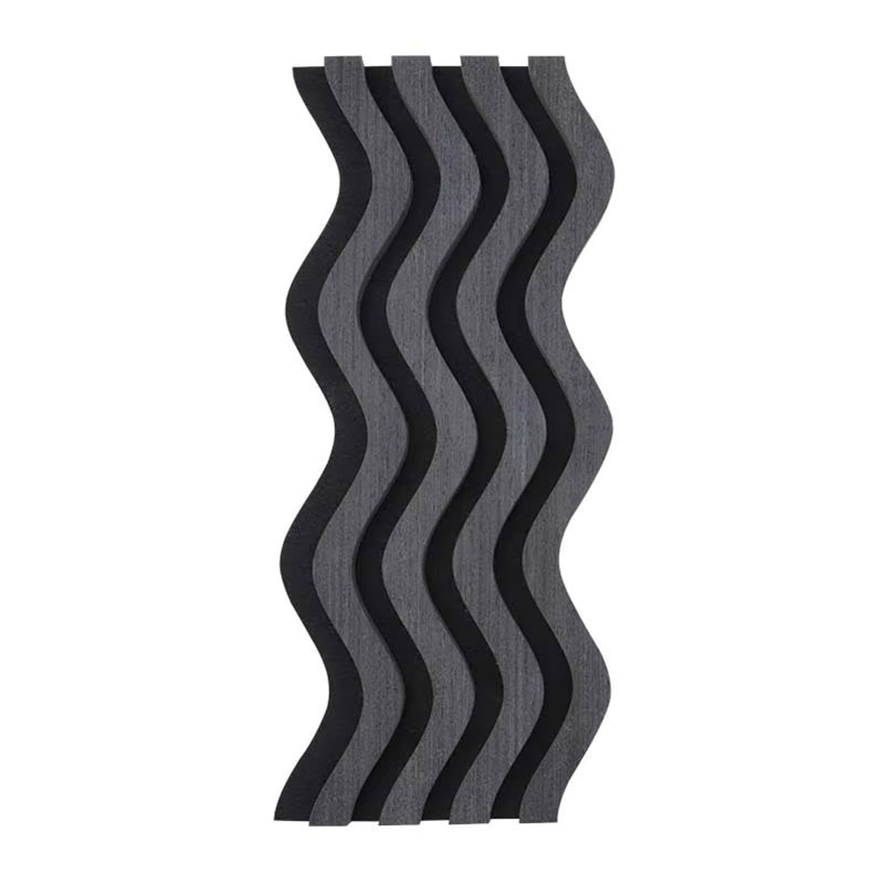 Painéis de parede acústicos ondulados 3D