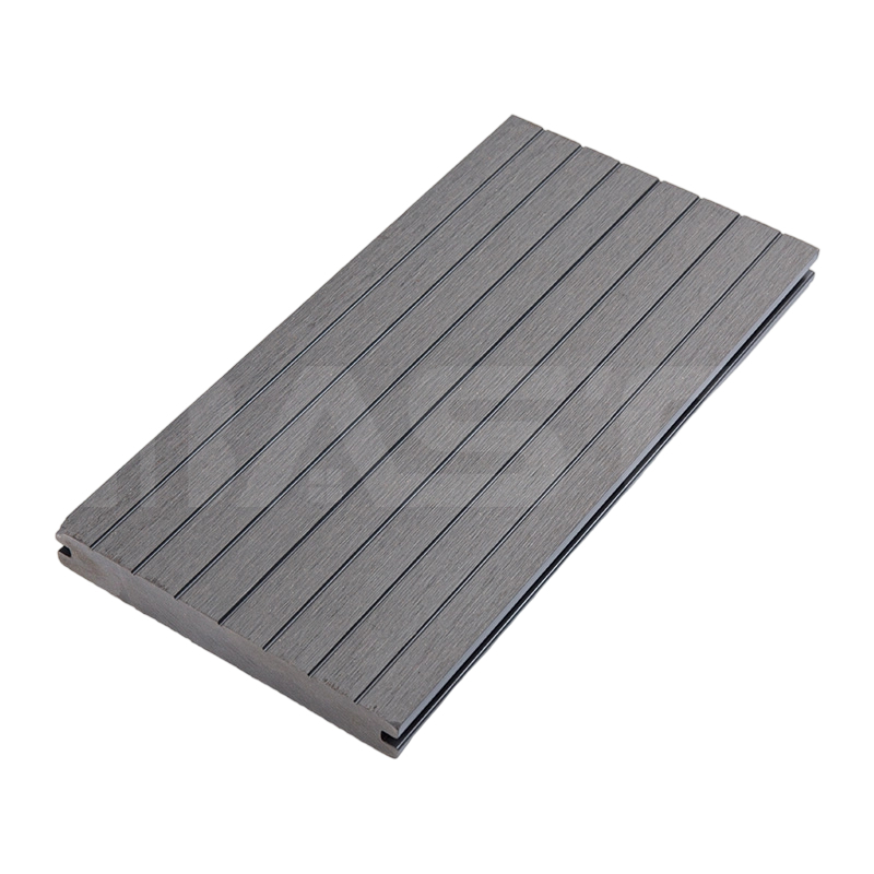 Placa de deck composta sólida clássica de fibra de madeira natural resistente a raios UV 60% 150 mm x 20 mm